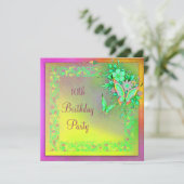 バタフライレインボーガールズ10thバースデーパーティー 招待状 (スタンド正面)