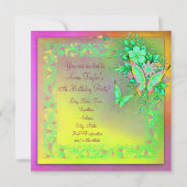 バタフライレインボーガールズ10thバースデーパーティー 招待状 (裏面)