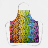 バタフライレインボー エプロン (正面)
