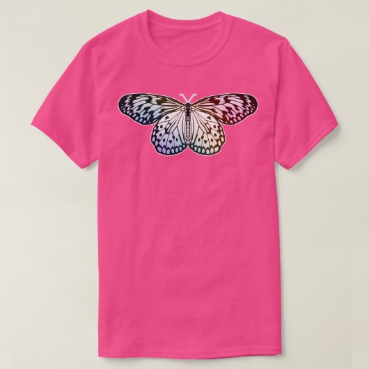バタフライレインボー Tシャツ (デザイン正面)