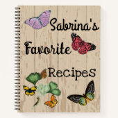 バタフライレシピ本 ノートブック (正面)