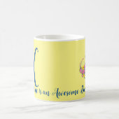 バタフライレターKフローラマグ コーヒーマグカップ (中央)