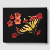 バタフライレッドフラワーズバースデーパーティーゲストブック ゲストブック (裏面)