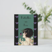 バタフライレディーポストカード ポストカード (スタンド正面)