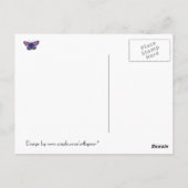 バタフライレディーポストカード ポストカード (裏面)