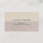 バタフライロゴほこりっぽいグレーピンク コーリングカード (裏面)