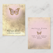 バタフライロゴイヤーホルダー表示カード 名刺 (正面/裏面)