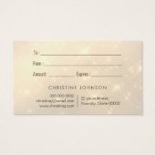 バタフライロゴギフトカード (裏面)