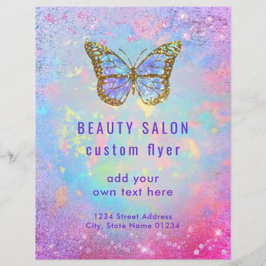 バタフライロゴデザイン チラシ (正面)