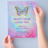 バタフライロゴデザイン チラシ (手)