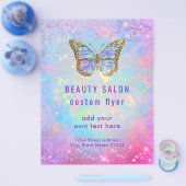 バタフライロゴデザイン チラシ (シングル)