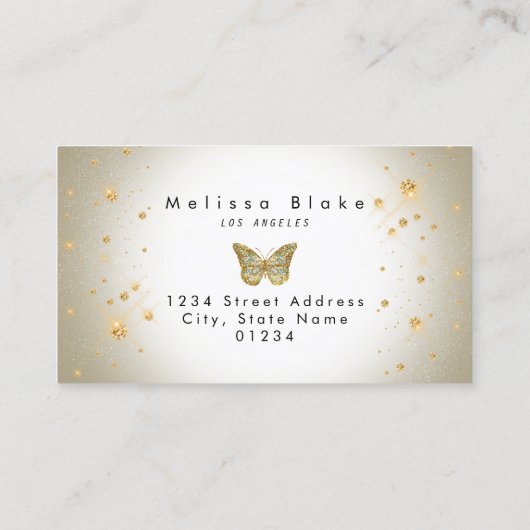 バタフライロゴ名刺 名刺 (裏面)