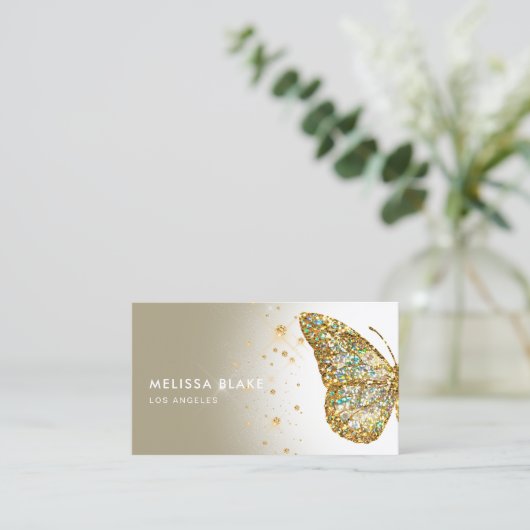 バタフライロゴ名刺 名刺 (スタンド正面)