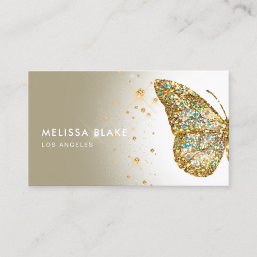 バタフライロゴ名刺 名刺 (正面)