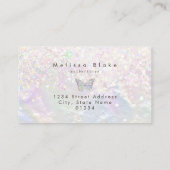 バタフライロフェイクゴグリッター名刺 名刺 (裏面)