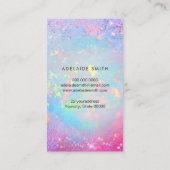 バタフライロフェイクゴchunkyグリッター 名刺 (裏面)