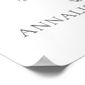 バタフライワイルドフラワーブライダルシャワー ポスター (角)