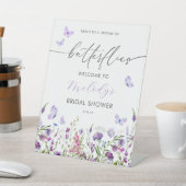 バタフライワイルドフラワーブライダルシャワー 台座サイン (インサイチュ)
