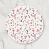 バタフライワイルドフラワーベビーシャワー フェイバータグ (裏面)