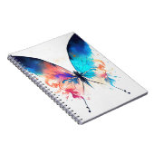 バタフライワイルド自然アニマルカラーアート絵を描ズ ノートブック (右側)