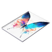 バタフライワイルド自然アニマルカラーアート絵を描ズ ノートブック (左側)