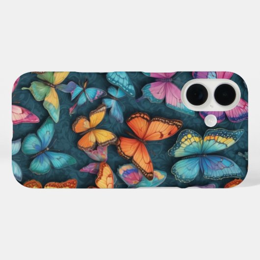 バタフライワールiPhone / iPadケース Case-Mate iPhoneケース (裏面 (横))