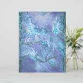 バタフライヴィンテージパープルティール（緑がかった色）ブルーロマンチック (スタンド正面)