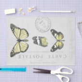 バタフライヴィンテージフランスのカルテアフターデクページT 薄葉紙 (クラフト)