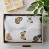 バタフライヴィンテージフランスのデコップフッシーカット 薄葉紙 (ギフト)