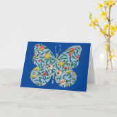 バタフライヴィンテージフローラアートカードシリーズ13 カード (黄色い花)