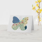 バタフライヴィンテージフローラカードシリーズ2 カード (黄色い花)