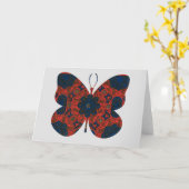 バタフライヴィンテージフローラカードシリーズ3 カード (黄色い花)