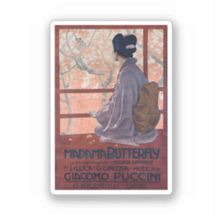 バタフライヴィンテージポスター(1904年) シール