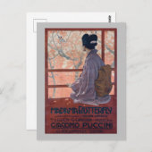 バタフライヴィンテージポスター(1904年) ポストカード (正面/裏面)