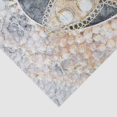 バタフライヴィンテージロマンチック金ゴールドホワイトブラックアート 薄葉紙 (詳細)