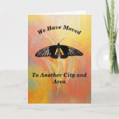 バタフライ付き移動カードオレンジ カード (正面)