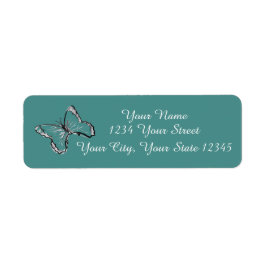 バタフライ住所 シール