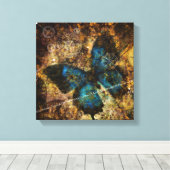 バタフライ効果の熟考 キャンバスプリント (インサイチュ (ウッドフロア))