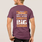 バタフライ効果カオス理論 トライブレンドＴシャツ (裏面)