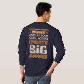 バタフライ効果カオス理論 Tシャツ (裏面フル)