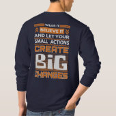 バタフライ効果カオス理論 Tシャツ (裏面)