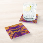 バタフライ効果 ガラスコースター (アングル)