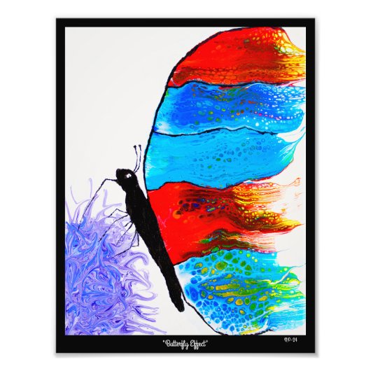 「バタフライ効果」 フォトプリント            (正面)