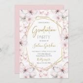 バタフライ卒業パーティー 招待状 (正面/裏面)