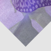 バタフライ印刷紫パステルテクスチャ水彩 薄葉紙 (詳細)