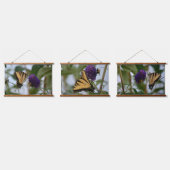 バタフライ及び(昆虫)マルハナバチ撮影フローラ 吊り下げ型タペストリー (トリプル)