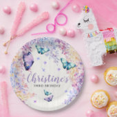 バタフライ収集紙プレート ペーパープレート (パーティー)