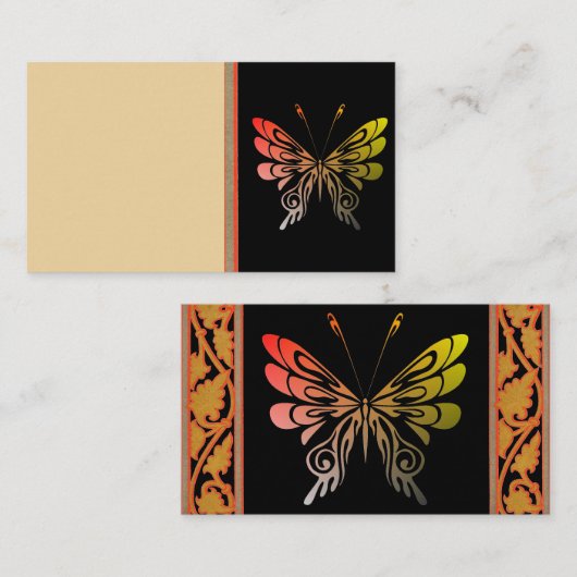 バタフライ名刺 名刺 (正面/裏面)
