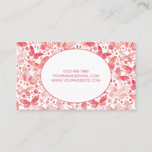 バタフライ名刺 名刺 (裏面)