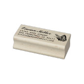 バタフライ名前をカスタムする差出人住所 ラバースタンプ (スタンプ)